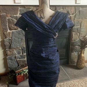 Midnight blue cocktail dress